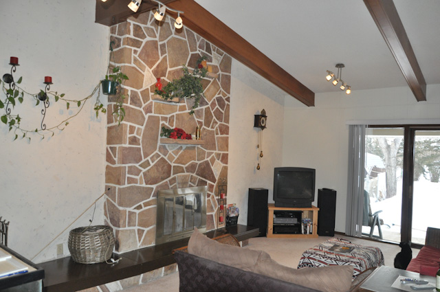 Livingroom with fireplace